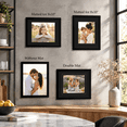 Float Mat Frame 11x14 Double Floating Mat Wood Picture Frame Display 8x10 With Black 8 ...
