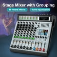 Depusheng AG8 Professiona Audio Mixer 8 Channel Mixing Console with