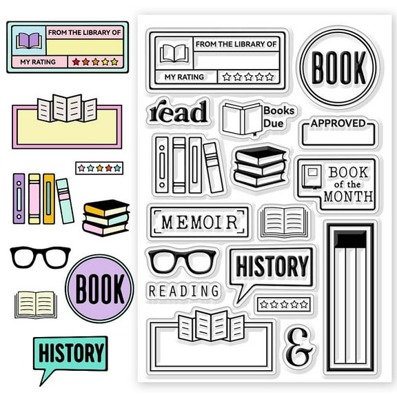 Custom PVC Plastic Clear Stamps for DIY Scrapbooking Photo Album Decorative Cards Making 160x110mm Book