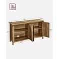 thumbnail image 4 of Buffet Cabinet Sideboard Storage Cabinet with Adjustable Shelves for Living Room Rustic Walnut, 4 of 10