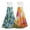 Blue And Green Colorful Background, variant on Different Design 2pcs Loop Hanging Bathroom Kitchen Hand Towel White Snowflake Pattern White Santa Icon