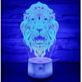 thumbnail image 4 of YSITIAN Night Light,16 Colors Remote Control & Smart Touch Dimmable 3D Illusion Bedside Lamp,Bedroom Decoration Birthday Christmas Toy G1116-176, 4 of 7
