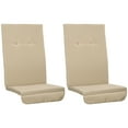 thumbnail image 2 of Outsunny 84A-052 Series Outdoor Porch Swing Cushions with Seat & Tufted Back, Backrest Ties, Set of 2 Replacement Cushions for Patio Furniture, Beige, 2 of 9