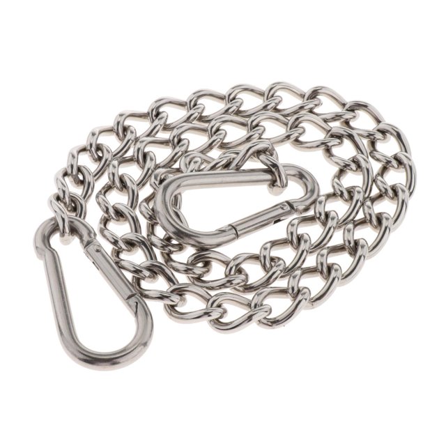 S SERENABLE Hamac Chaîne Suspendue Ronde, avec Mousquetons, Capacité de 200kg Crochets Lourds en Acier Inoxydable 99