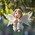 thumbnail image 5 of Adorable Acrylic Little Hanging Ornament Delicate Angel Design Home Decor for Living Room Nursery and Holiday Party Gifting, 5 of 5