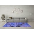 thumbnail image 3 of Ahgly Company Indoor Rectangle Abstract Blue Modern Area Rugs, 7' x 9', 3 of 4