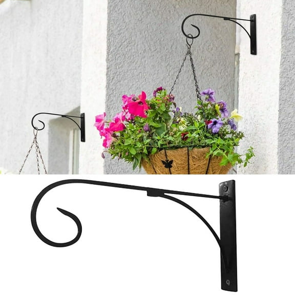 Clearance Hooks under $10 Wall Hanger Wind Lamp Flower Pot Hook Wrought Garden Garden Creative Wall Hanging Basket Rack