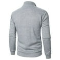 thumbnail image 4 of Chiccall Mens Fleece Sweatshirts Quarter Zip Casual Mock Neck Sweatshirt Fashion Solid Pullover Tops, 4 of 7
