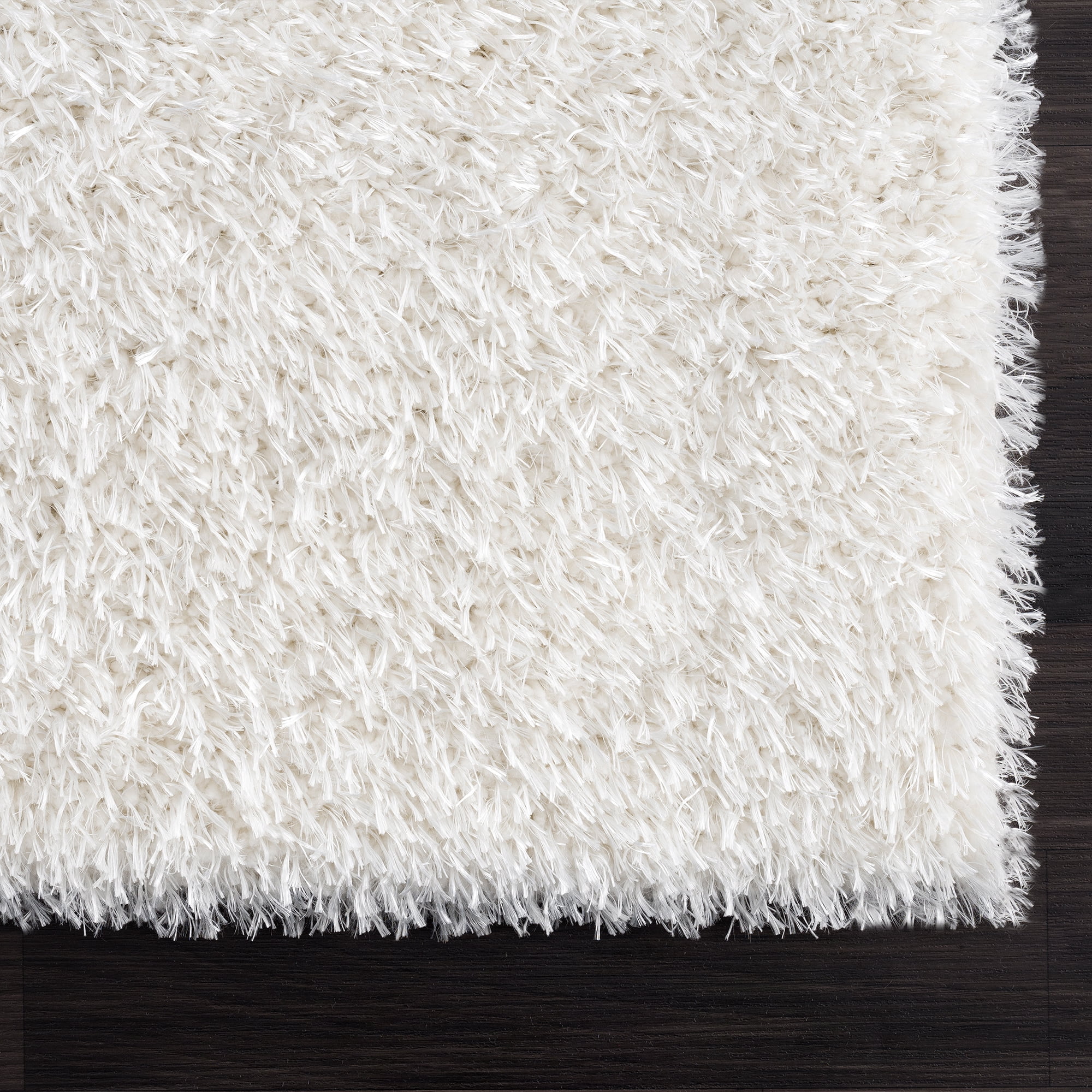 United Weavers Jouri Malak Contemporary Shag Area Rug, White, 7'10 x 10'6"