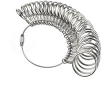 LQQBOX Ring Sizer Measuring Tool Stainless Steel Finger Rings Gauge 0-13 Sizing Measuring with Half Size
