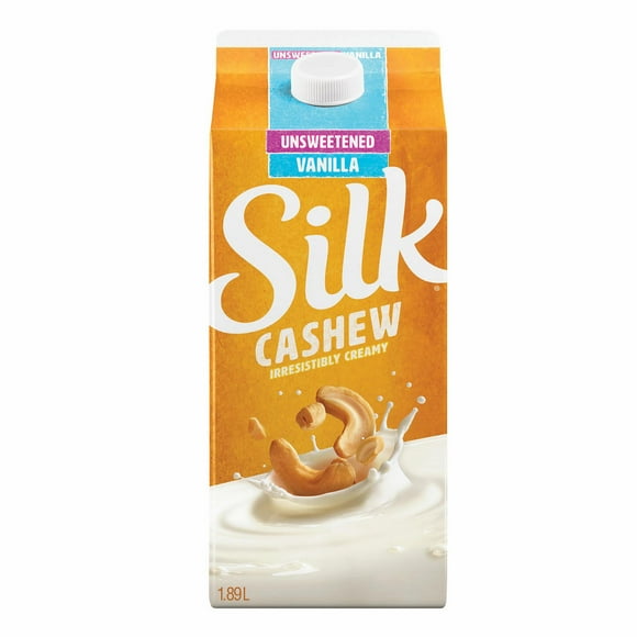 Silk Cashew Milk Alternative, Unsweetened Vanilla, Dairy Free, 1.89 L