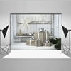 SAYFUT Photography Backdrops Christmas Holiday Party Decoration Xmas Tree and Gifts Oraments Gifts Vinyl Fabric Studio Photo Video Background Screen Props