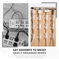 thumbnail image 4 of 40PCS Adhesive Cable Clips Clear - Upgraded Wire Holders for Wall, Strong Cord Organizer Under Desk, Car, PC, Christmas Light Indoor/Outdoor, 4 of 8