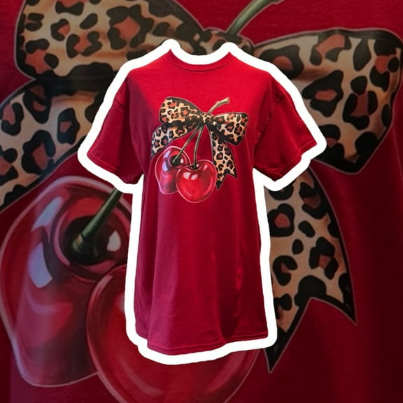 The Epitome of Summer! The Cutest Cherry T-Shirt With Flare