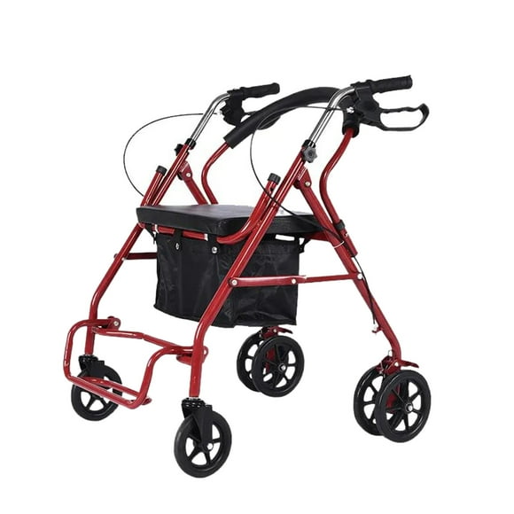 Andafacil Rollator 2 en 1 Portátil Andadera y Silla de Traslado