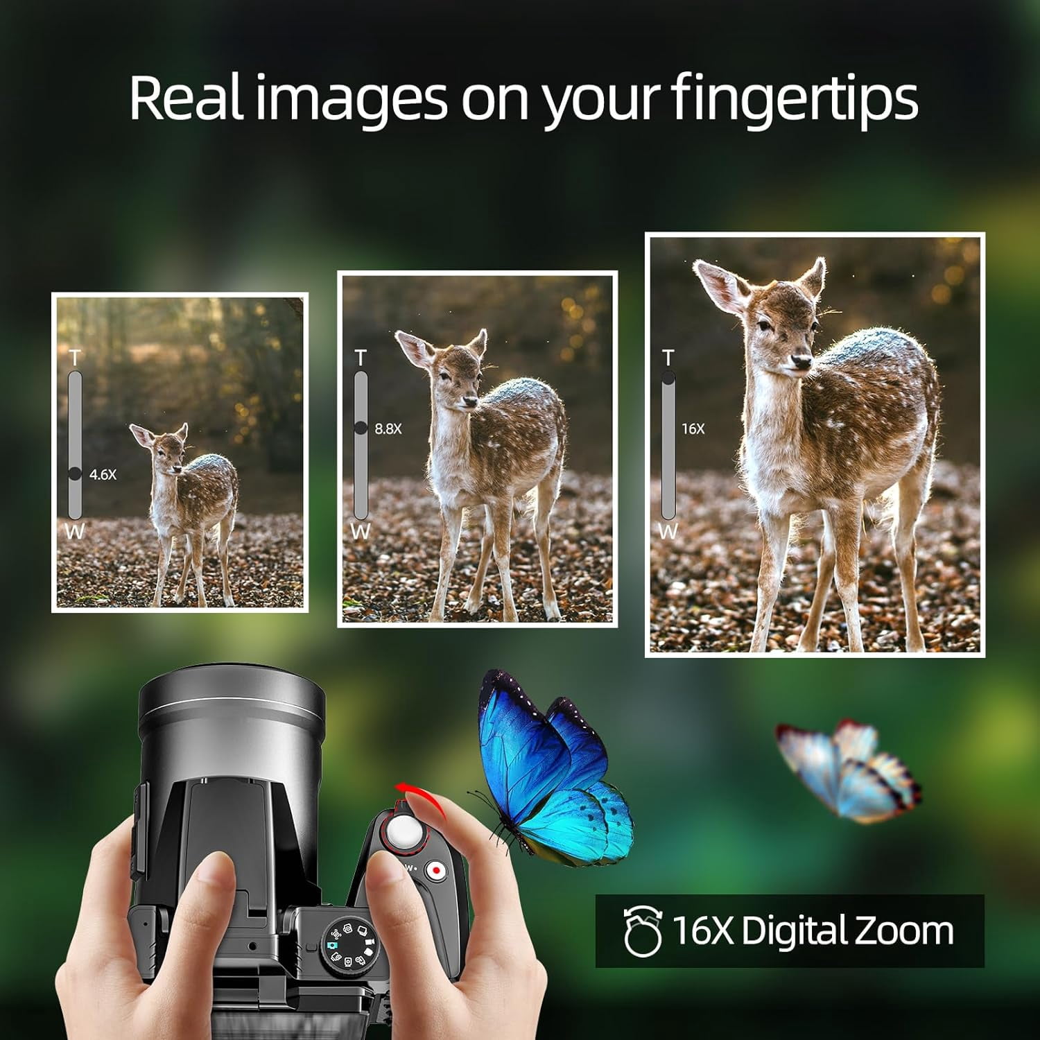 NBD 64MP Digital Camera for Photography, 4K Vlogging Camera for Youtube with 16X Digital Zoom