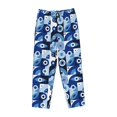 thumbnail image 4 of Goofa Evil Eye Printed Soft Pajama Pants for Women, Wide Leg Comfy Casual Lounge Yoga Pants-, 4 of 9