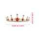 thumbnail image 2 of KAKOWELY 1 corona exquisita de diamantes de imitación para niña, tocado para fiesta, tiara de rubí., 2 of 5