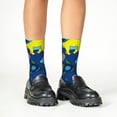 thumbnail image 4 of Fuzoiu Dinosaur In Space Print Kids Socks For Boys Girls,Grip Crew Socks with Non Slip,Lightweight Stretch Crew Socks,Toddlers Crew Boot Socks, 4 of 5