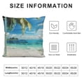 thumbnail image 5 of Autua Palm Tree Graphic Decorative Cushion Throw Pillow Cover for Home Couch Living Room Bed Sofa Summer Aesthetic Decor 1PC Printed on Both Sides 20x20in, 5 of 5