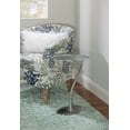 thumbnail image 4 of Dorian Leaf-Shaped Metal Accent Side Table, Silver, 4 of 13