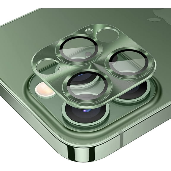 for iPhone 13 Pro / iPhone 13 Pro Max Camera Lens Protector,Camera Cover Screen Protector Accessories, Aluminum Alloy Metal, Case Friendly for iPhone 13Pro / 13 ProMax (Alpine Green)