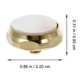 thumbnail image 2 of FONDOTIN 3 Sets Trumpet Protective Cover Gold Copper Round Accessory, 2 of 6