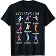 thumbnail image 2 of 100% Cotton God Says I Am Christian Girls Teens Kids Basketball Tie Dye T-Shirt, 2 of 5