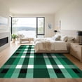 thumbnail image 3 of ODIKA 8'x10' Machine Washable Non-Slip Area Rug, Geometric Green High Traffic Rug with Pad, Green, 1037073, 3 of 8