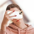 thumbnail image 6 of for iPhone 14 Plus 6.7 inch Case,Cute Plating Edge Love Hearts Pattern with Camera Lens Protection Phone Cover for Girls Women,White, 6 of 12