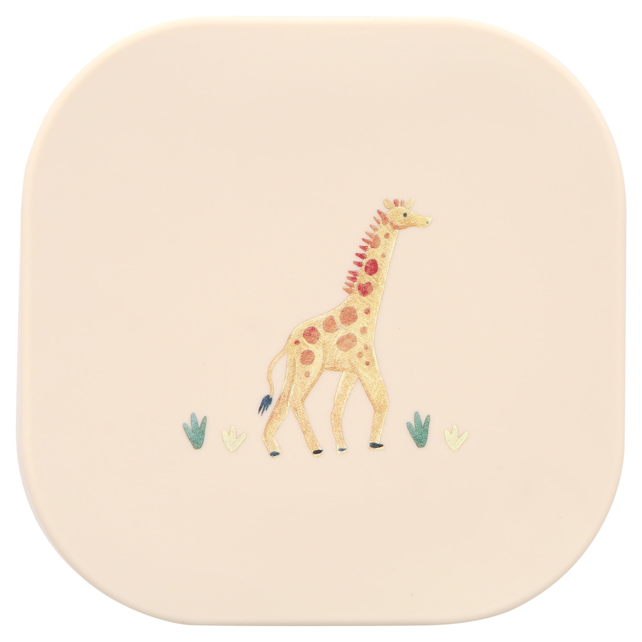 Austin Baby Co Silicone Collapsible Snack Bowl for Toddler and Kids – Reusable Snack Container with Two Specialized Lids – BPA free, Dishwasher Safe and Leakproof for Babies (Safari Warm Cream)
