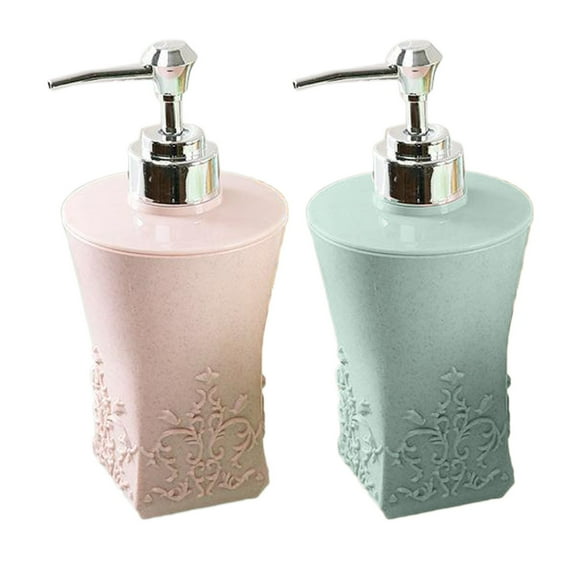 Bathroom Accessories Set Bathroom Accessories Set 2 Pcs Dispensing Bottles European Carved Shower Gel Repackaged Shower Gel Bottle Shampoo Empty Bottle Base Bottle Shampoo Bottle