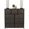 thumbnail image 5 of Sorbus Dresser with 9 Drawers- Brown, 5 of 9