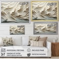 thumbnail image 4 of Designart "Papercut-Style Waves In White And Blue II" Coastal Waves Floater Framed Canvas Wall Art, 4 of 5