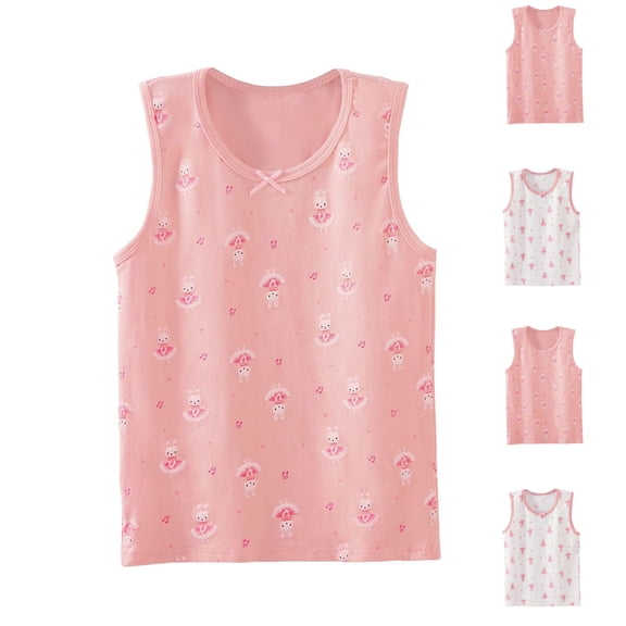 YHAJDS Little Boys Girl Cotton Tank Tops Print Racerback Sleeveless Summer Undershirt
