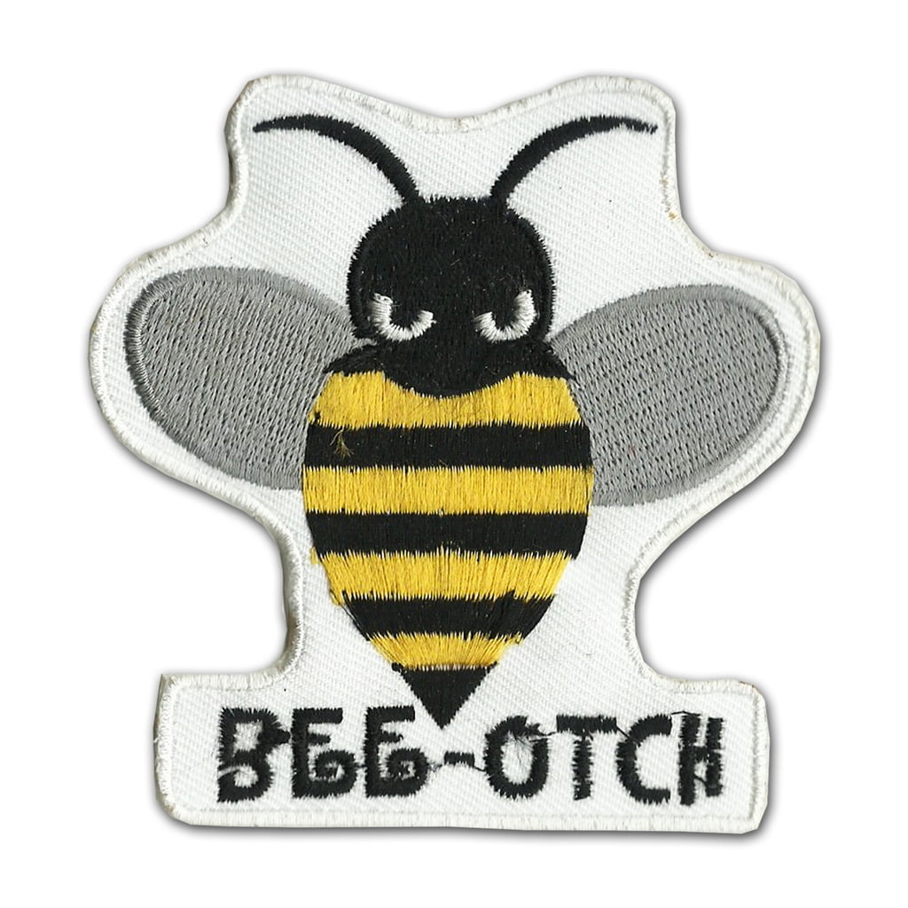 Embroidery Bee Patch Iron on Bee Bee Sew on Patch Glue on Bee Appliqué 1.5  Inch H X 2 Width Inch Selling per 1 PCS, 2PCS and 5 PCS 