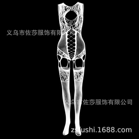 Generic Sexy Lingerie Stockings Sling Jacquard Hollow Sexy Mesh Stockings Jumpsuit Fishnet Clothes W58400