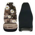 thumbnail image 2 of Jeiento Daisy Car Seat Cover for Front Seats Car Seat Protector Board Print Front Bucket Seat Covers Sotf High Back Driver Seat Cover Car Accessories Fit Most Cars Sedan SUVs Van Truck, 2 of 6