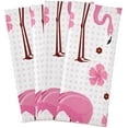 thumbnail image 2 of Coolnut Pink Flamingo Kitchen Dish Towel Set of 6, Soft Absorbent Drying Dishcloths Dish Towels with Hanging Loop for Kitchen Bathroom Bar Home Decor, 28 x 18 Inch Washcloth Gift, 2 of 7