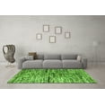 thumbnail image 3 of Ahgly Company Indoor Square Oriental Green Modern Area Rugs, 3' Square, 3 of 4