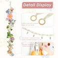 thumbnail image 3 of Stuffed Animals Storage Hammock with Removal Clips Space Saving Stuffed Animals Storage Chain Cotton Rope Stuffed Animals Holder Portable Hanging Hammock Storage for Hats Toys Dolls-1pc-, 3 of 10