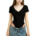 thumbnail image 1 of T-Shirt pour Enfants, Couleur Unie Col en V Décontracté Sport Manches Courtes, 1 of 5