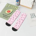 thumbnail image 7 of Rateoe Cute Pig Pattern Quarter Crew Socks,Toe Seamed Ankle Socks,Cotton Cushioned Breathable Athletic Crew Sports Socks, 7 of 7