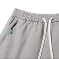 thumbnail image 5 of Aimik Athleisure Shorts for Men Side Zip Detail Contrast Trim Mens Workout Shorts Summer Lightweight Fashion Shorts for Training, 5 of 6