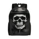 thumbnail image 1 of Easygdp Black White Hat Skull Mochila Versátil y Elegante: Comodidad, Almacenaje y Durabilidad para la Universidad, Trabajo, Viajes y Uso Diario, 1 of 8
