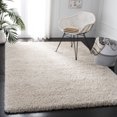 thumbnail image 2 of SAFAVIEH Royal Ronnette Solid Plush Shag Area Rug, Cream, 5'3" x 7'6", 2 of 8