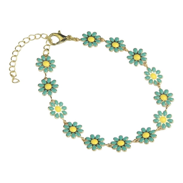 Pulsera de colores lindos para las mujeres pulseras delicadas con cadena ajustable joyería delicada para ella