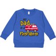 thumbnail image 2 of Inktastic My Dad is a Firefighter with Fire Truck Toddler Sweatshirt, 2 of 4