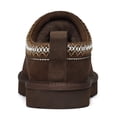 thumbnail image 4 of Litfun Women's Suede Fuzzy Slippers Winter House Shoes Cozy Mini Boots for Indoor Outdoor, Coffee, 4 of 7