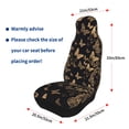 thumbnail image 4 of Honeii Modern Golden Butterfly Print Car Seat Covers 2 Pieces, Full Set Universal Seat Covers for Cars, Waterproof Auto Seat Protectors, 4 of 7